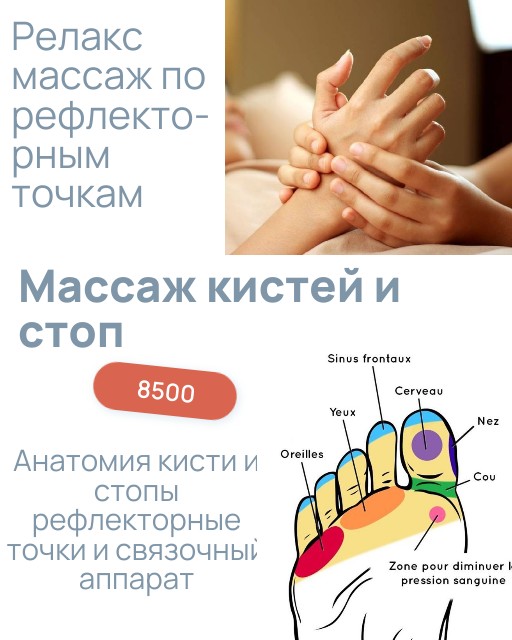обучение массажу кистей и стоп